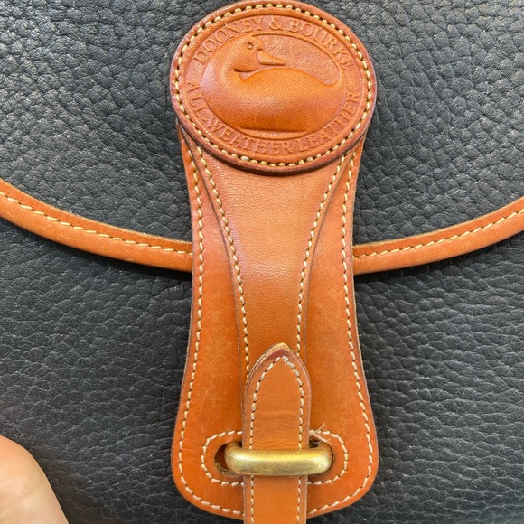 Dooney & Bourke Black and Brown Leather Crossbody Bag - Picture 3 of 15